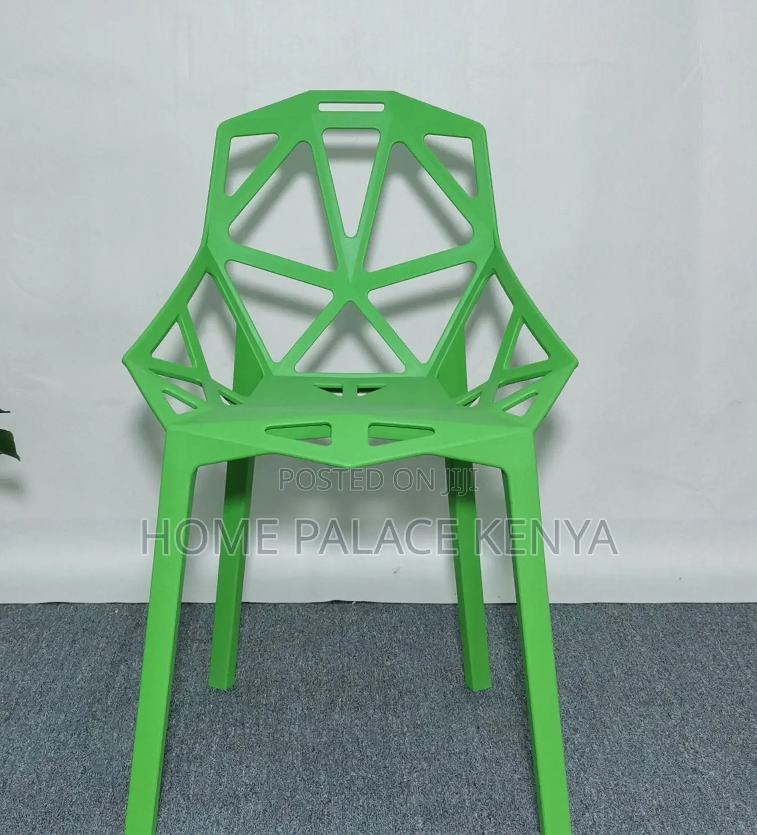Plastic Chair: Plastic Backrest Chair With Hollow Design