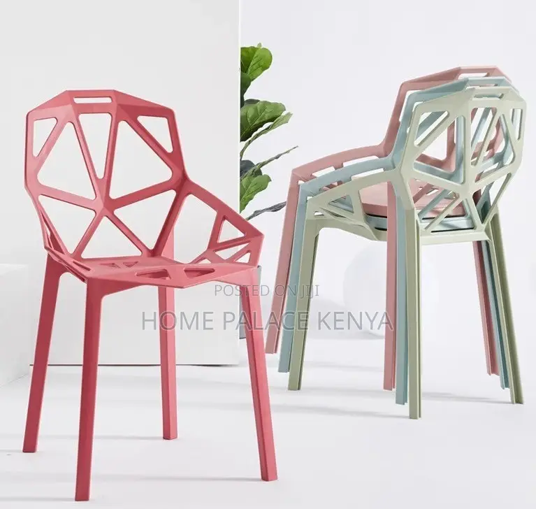 Plastic Chair: Plastic Backrest Chair With Hollow Design