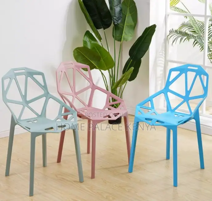 Plastic Chair: Plastic Backrest Chair With Hollow Design