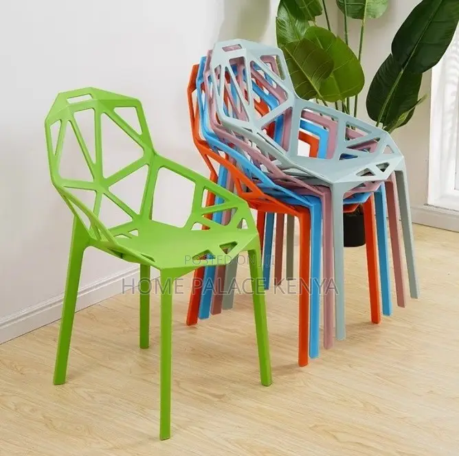 Plastic Chair: Plastic Backrest Chair With Hollow Design