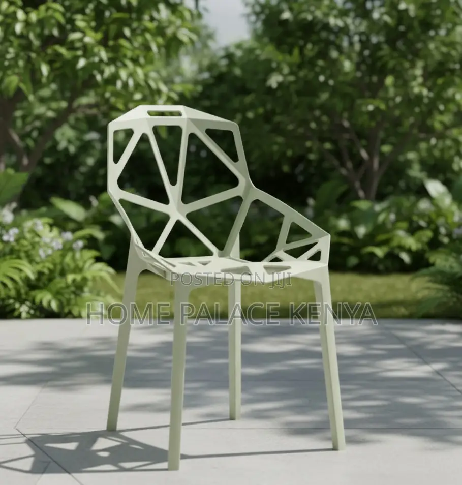 Plastic Chair: Plastic Backrest Chair With Hollow Design