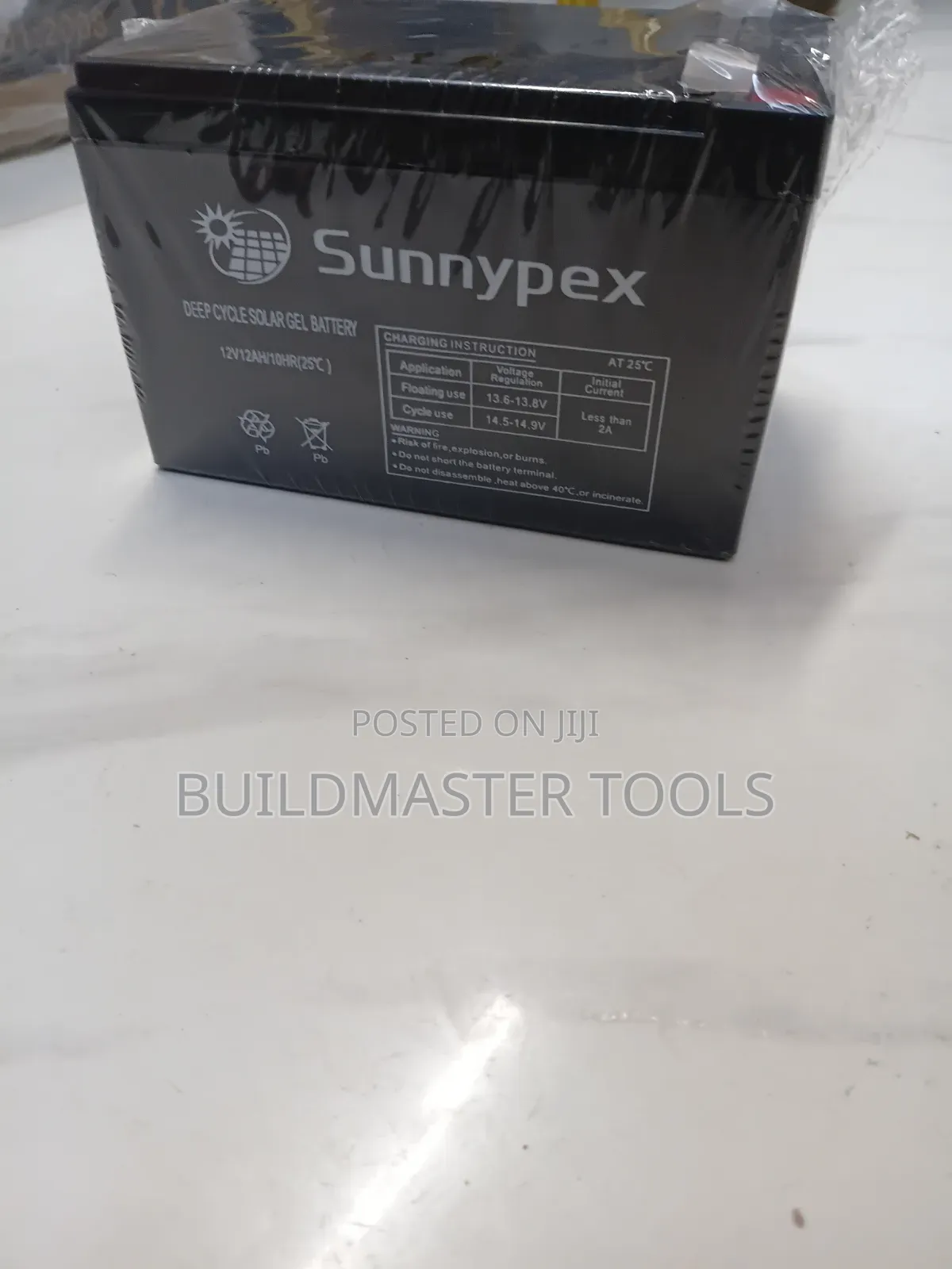 Sunnypex 12v 12ah Deep Cycle Solar Gel Battery