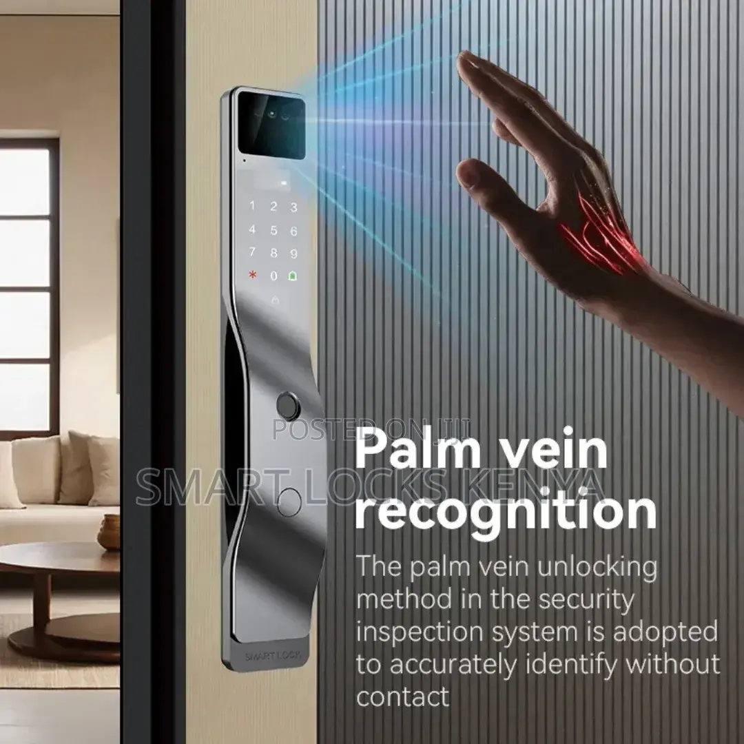 Smart Lock Tuya Wifi 3d Face Recognition Fingerprints Palm Vein Vedio