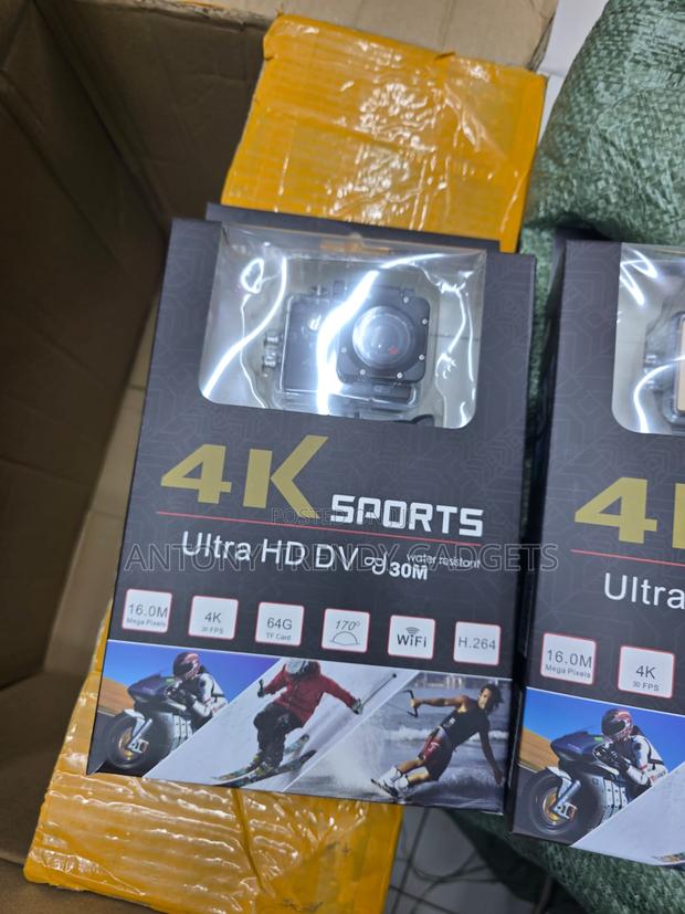 Ultra Hd Dv Sports Camera Wifi 170° Wide Angle Cam - thumbnail 2