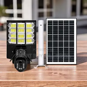4g Night Vision Activated Solar Camera With Led Solar Street Light