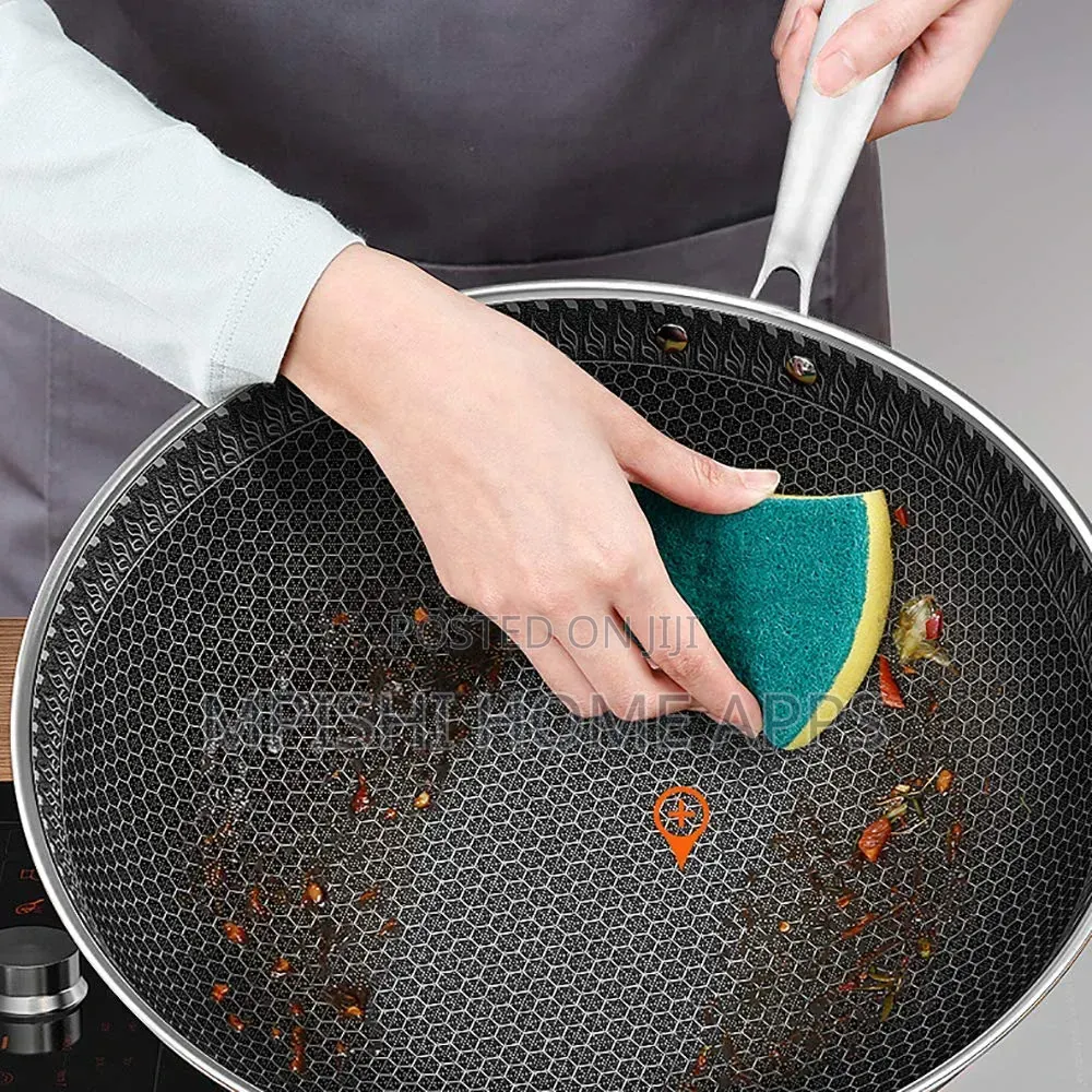 Stainless Steel Honeycomb Frying Pan 28cm