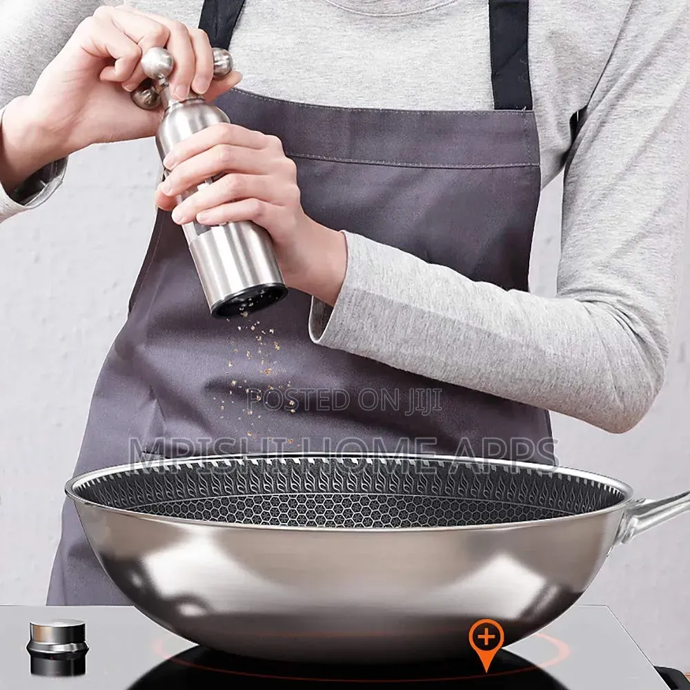 Stainless Steel Honeycomb Frying Pan 28cm