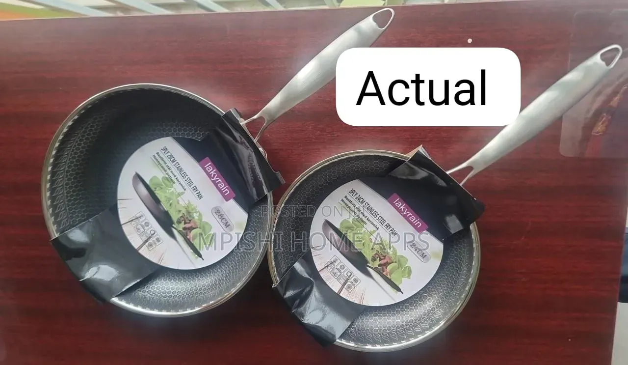 Stainless Steel Honeycomb Frying Pan 28cm