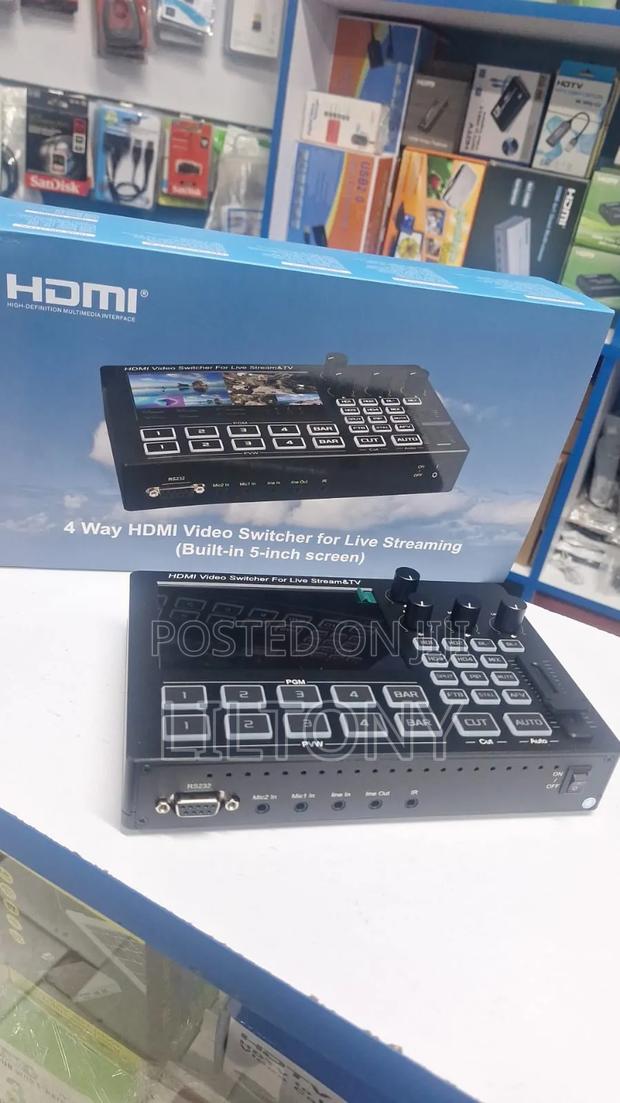 Hdmi Video Switcher With 5inch Inbuilt Screen - main view