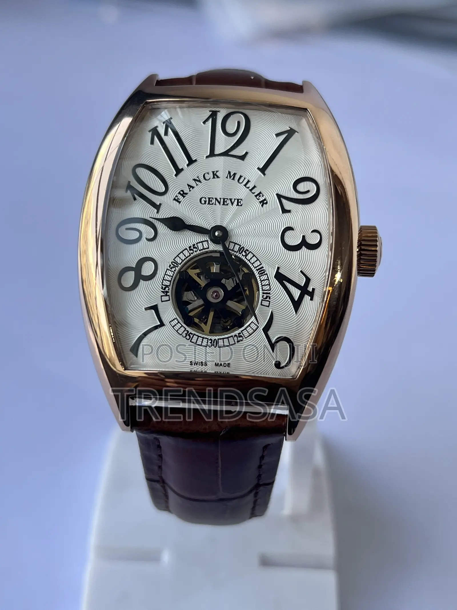 Franck Muller Tourbillon Leather Straps Watch