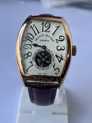 Franck Muller Tourbillon Leather Straps Watch