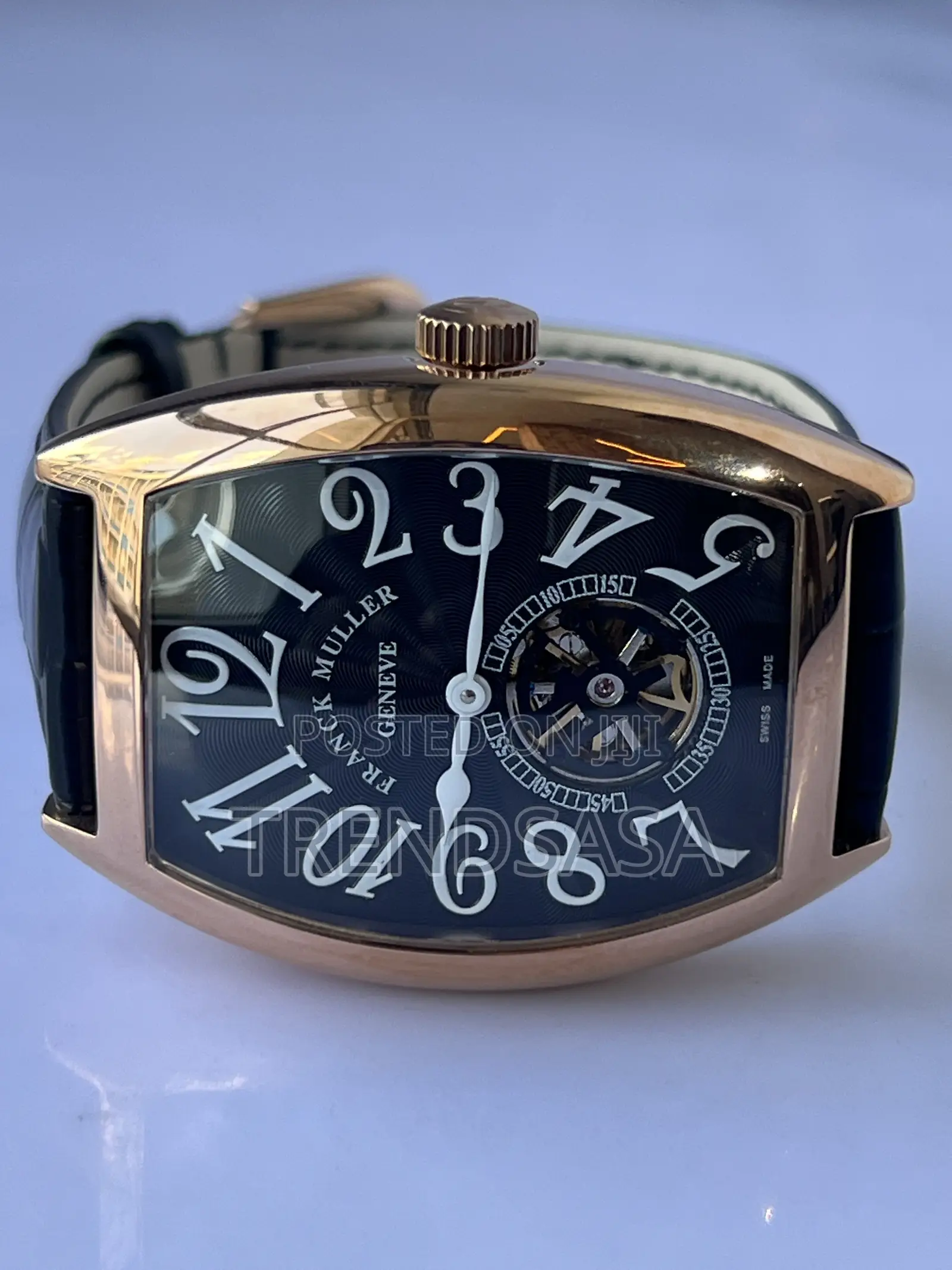 Franck Muller Tourbillon Leather Straps Watch