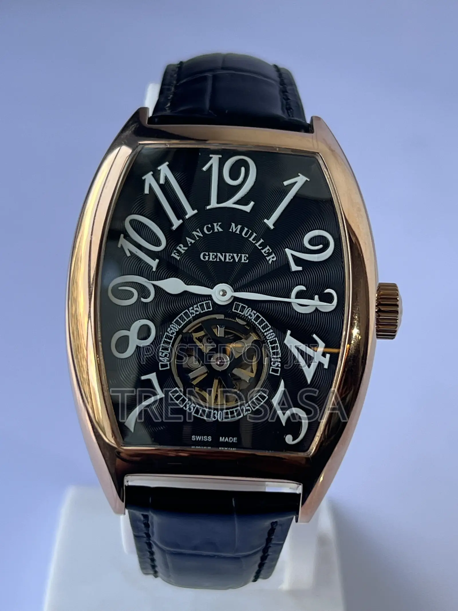 Franck Muller Tourbillon Leather Straps Watch