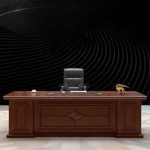 Office Desk; 1.8 Meters Executive Mahogany Wood Office Sturdy Desk