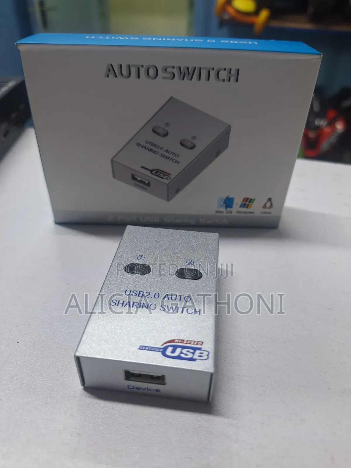 2 Port Usb 2.0 Sharing Switch /Printer Switch