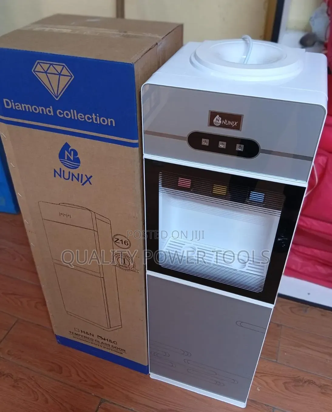 Nunix Z16 Free-Standing Water Dispenser With Three Taps.