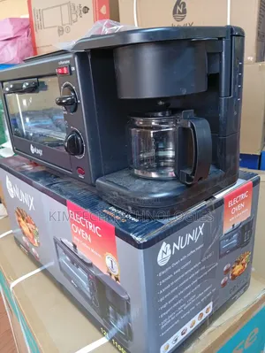 12l Nunix 3 in 1 Breakfast Maker, Toaster, Oven and Coffee Maker