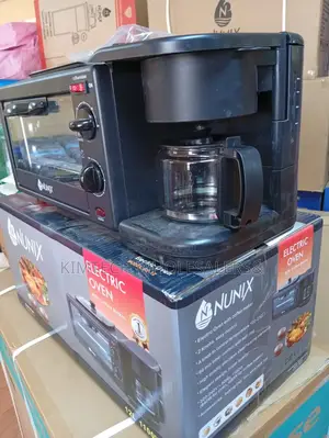12l Nunix 3 in 1 Breakfast Maker, Toaster, Oven and Coffee Maker