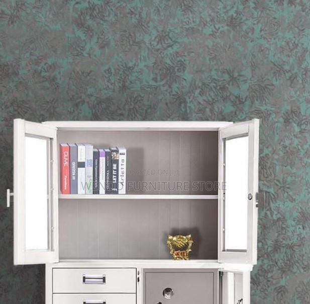 Office Cabinet; Two Doors Gray Executive Cabinet With Secure Safe - thumbnail 15