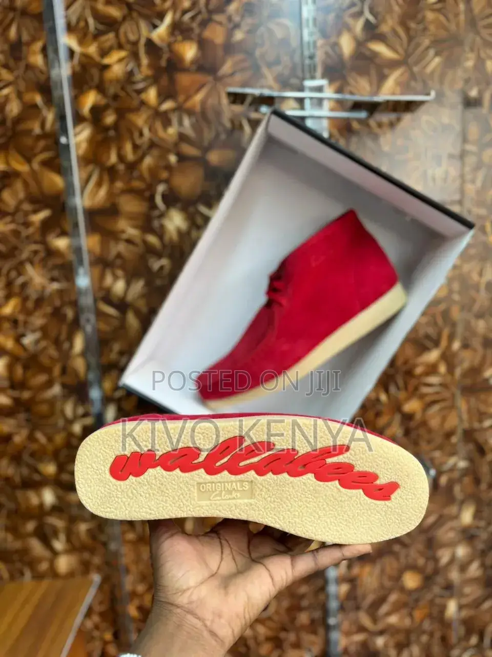 Original Clarks Suede Red H-Cut