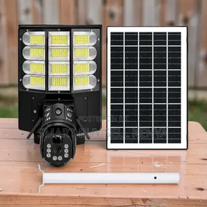4g Smooth Pan Tilt Solar Camera With Security Led Solar Street Light