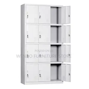 Office Cabinet; 15 Lockers Cabinet With Key Lock