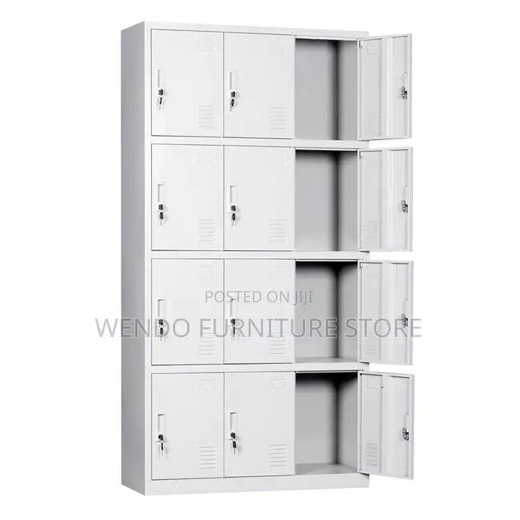 Office Cabinet; 15 Lockers Cabinet With Key Lock