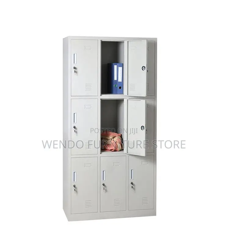 Office Cabinet; 15 Lockers Cabinet With Key Lock