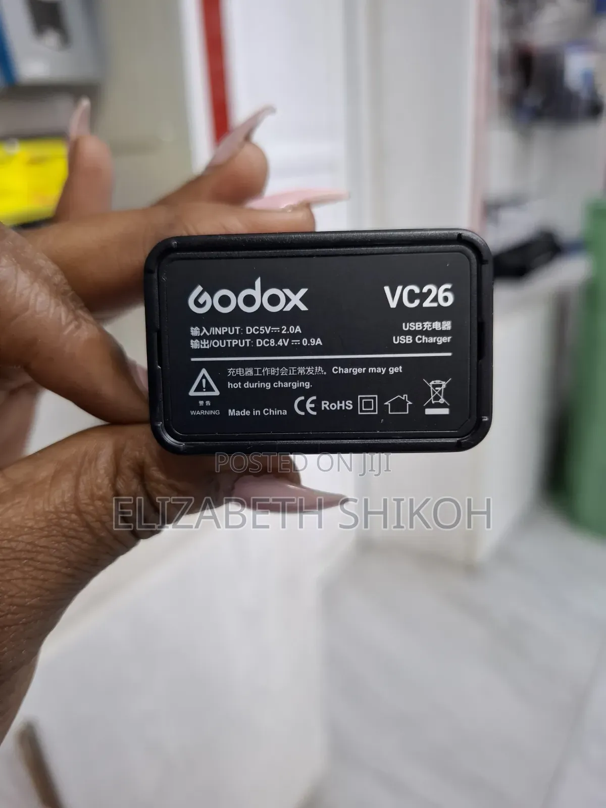 Godox Vc26 Usb Charger for Vb26 Battery (For Ad100pro and V1 Flashes)