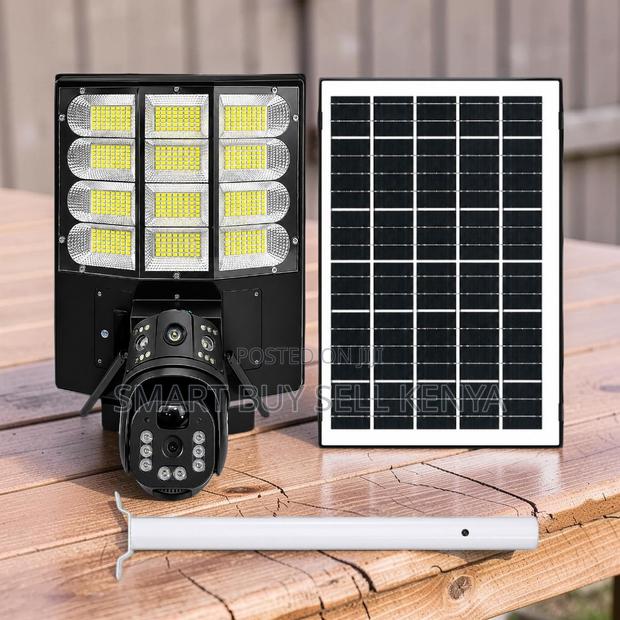 4g Remote Pan Tilt Solar Camera With Security Led Solar Street Light