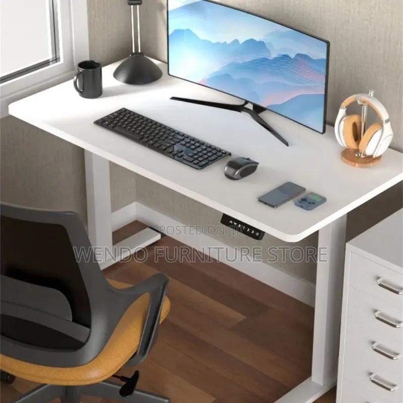 Office Desk; 1.4 Meters Electric Adjustable Flexi-Work Ergonomic Desk