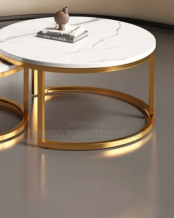 Coffee Table; Marble Dual Home Living Room Coffee Table