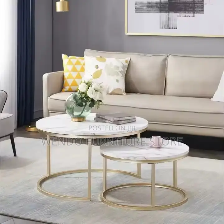 Coffee Table; Marble Dual Home Living Room Coffee Table