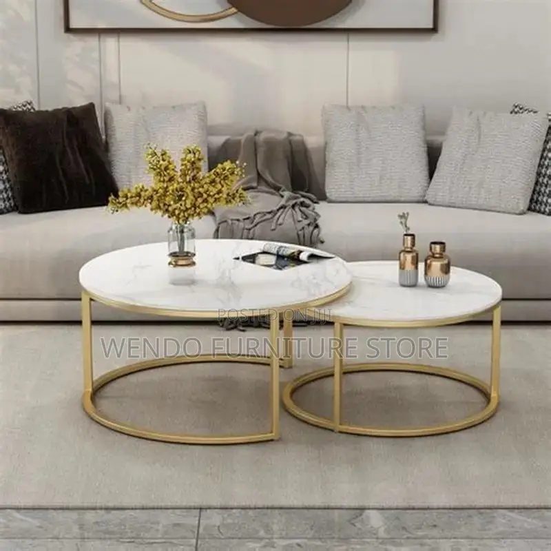 Coffee Table; Marble Dual Home Living Room Coffee Table