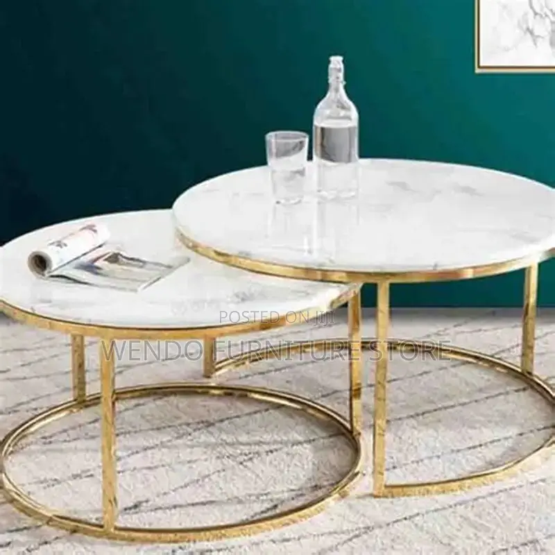 Coffee Table; Marble Dual Home Living Room Coffee Table