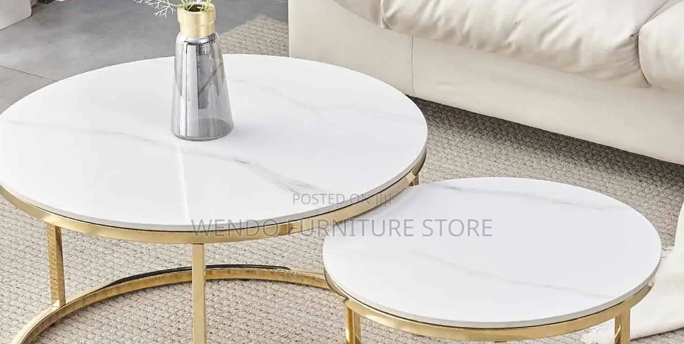 Coffee Table; Marble Dual Home Living Room Coffee Table