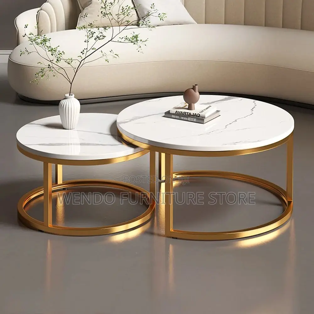 Coffee Table; Marble Dual Home Living Room Coffee Table
