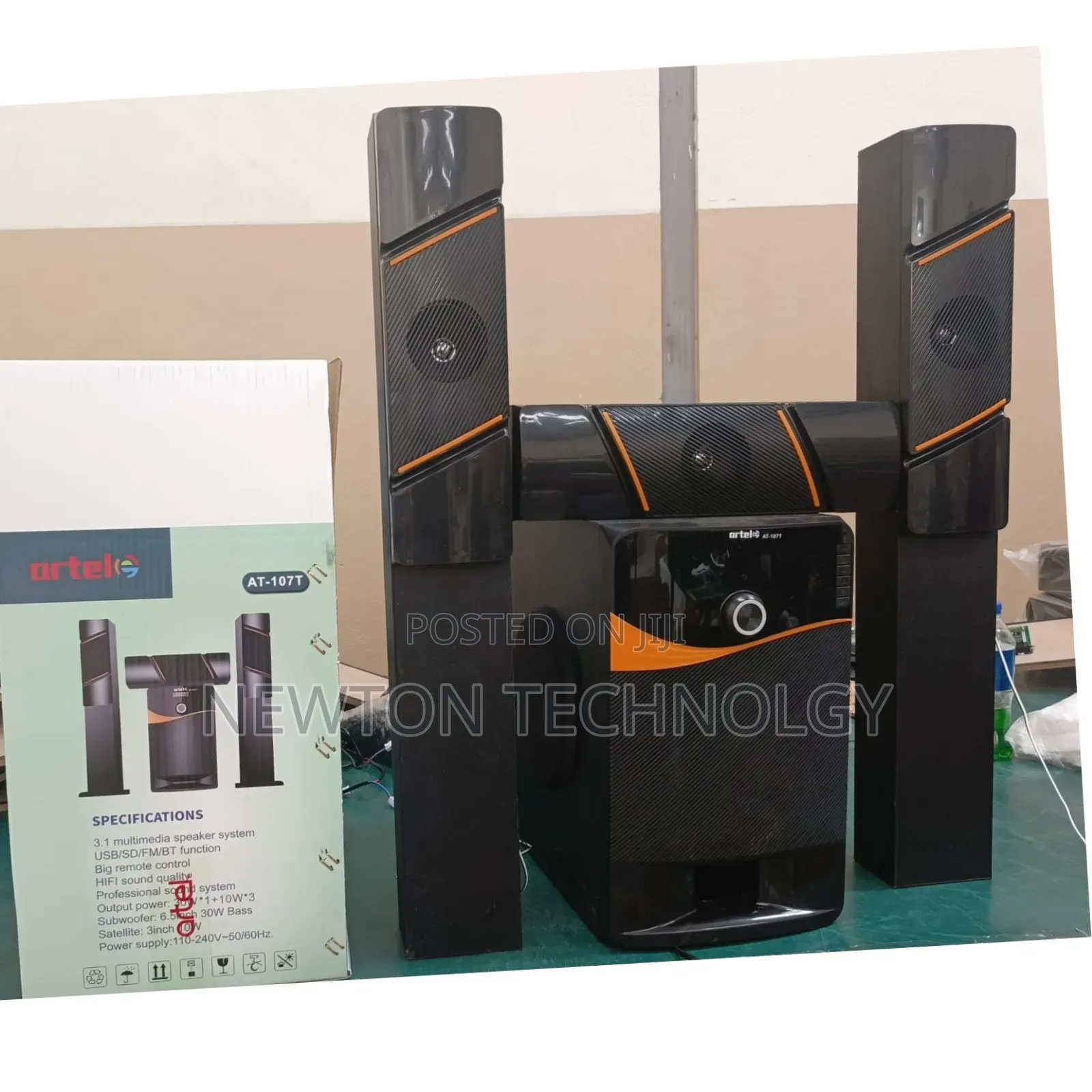 Artel at-107 Tall Boy Multimedia Speaker System