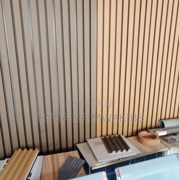 Executive Wood-Grain Slat Fluted Wall Panels - main view