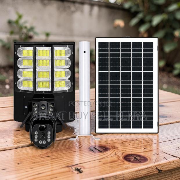4g Pir Human Detection Solar Camera With Security Solar Street Light