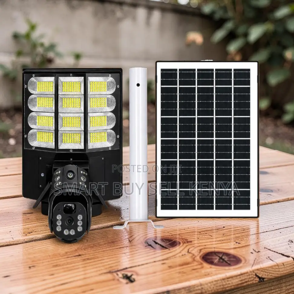 4g Pir Human Detection Solar Camera With Security Solar Street Light