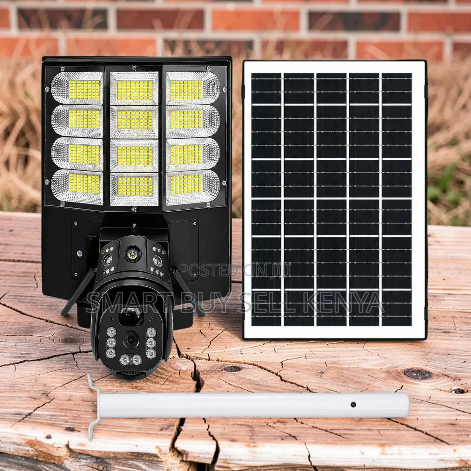 4g Rotating Night Vision Solar Camera With Security Solar Street Light