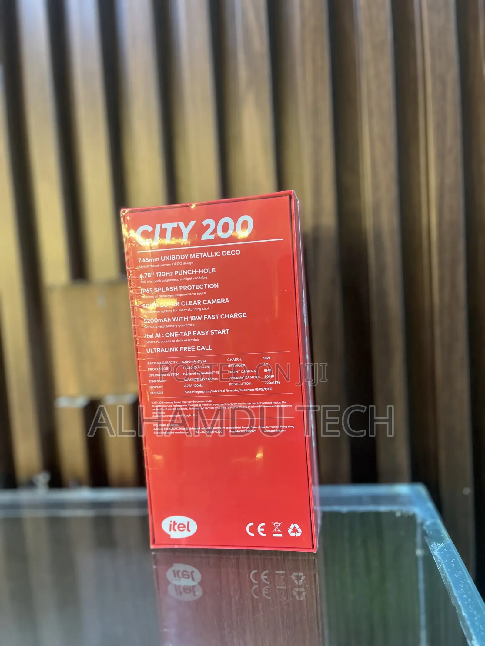 New Itel City 200 128 GB Black