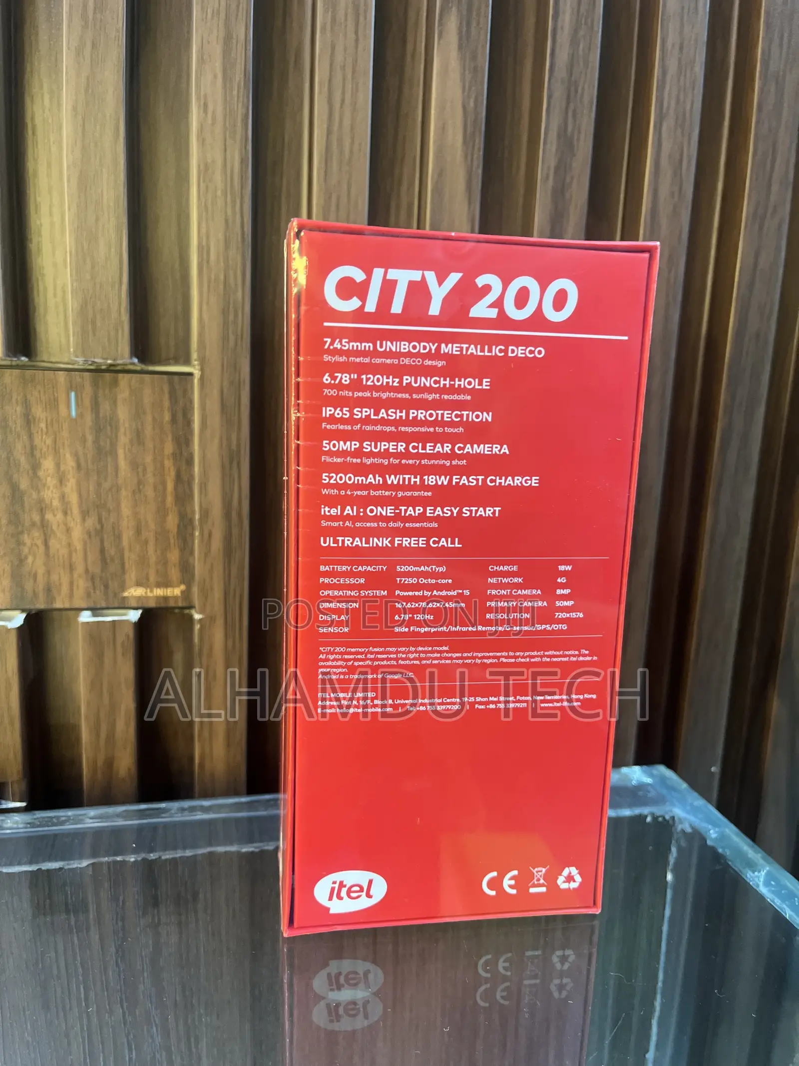 New Itel City 200 128 GB Black