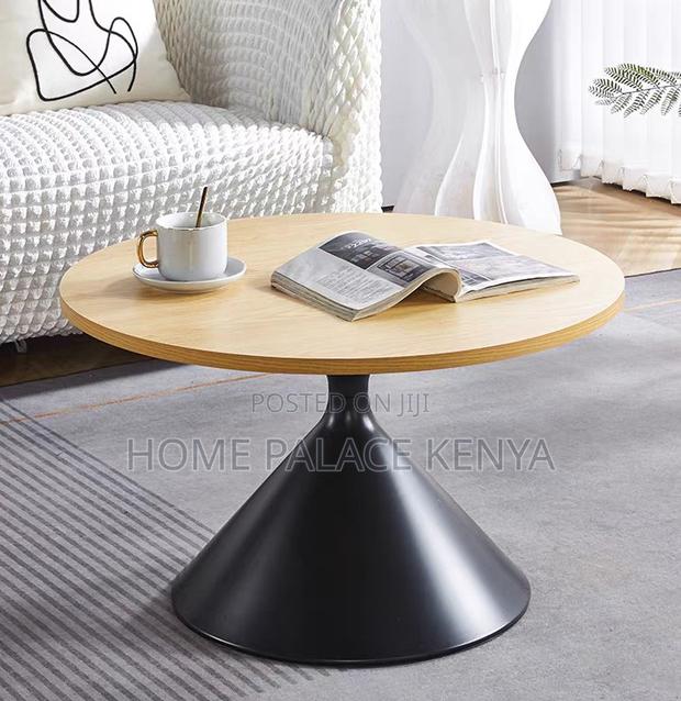 Centre Table: Wooden Top Nesting Tables With Metallic Base - thumbnail 5