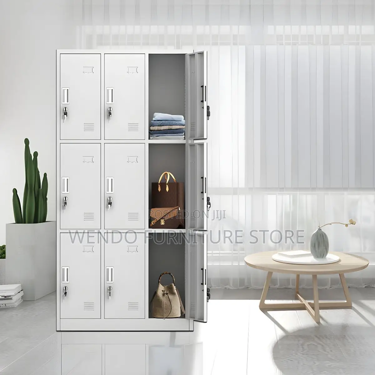 Office Cabinet; Steel Anti Scratch Filing Cabinet With Secured Lock