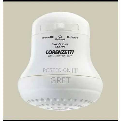 Lorenzetti Electric Shower Head- 3 Temperature Settings - White