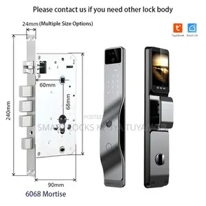 3d Fcae Recognition Fingerprints Tuya Vedio Intercom Smart Door Lock