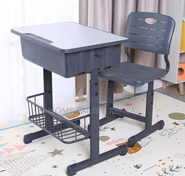 School Set: Height Adjustable Student Desk and Chair With Storage - thumbnail 4
