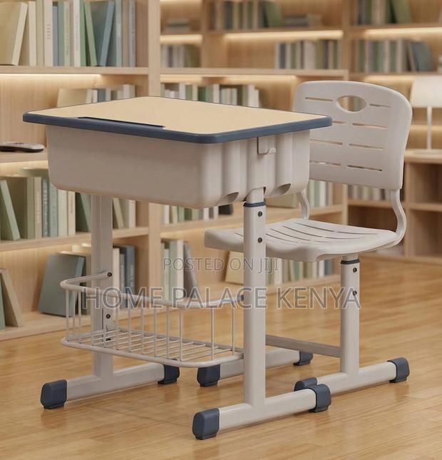 School Set: Height Adjustable Student Desk and Chair With Storage - thumbnail 9